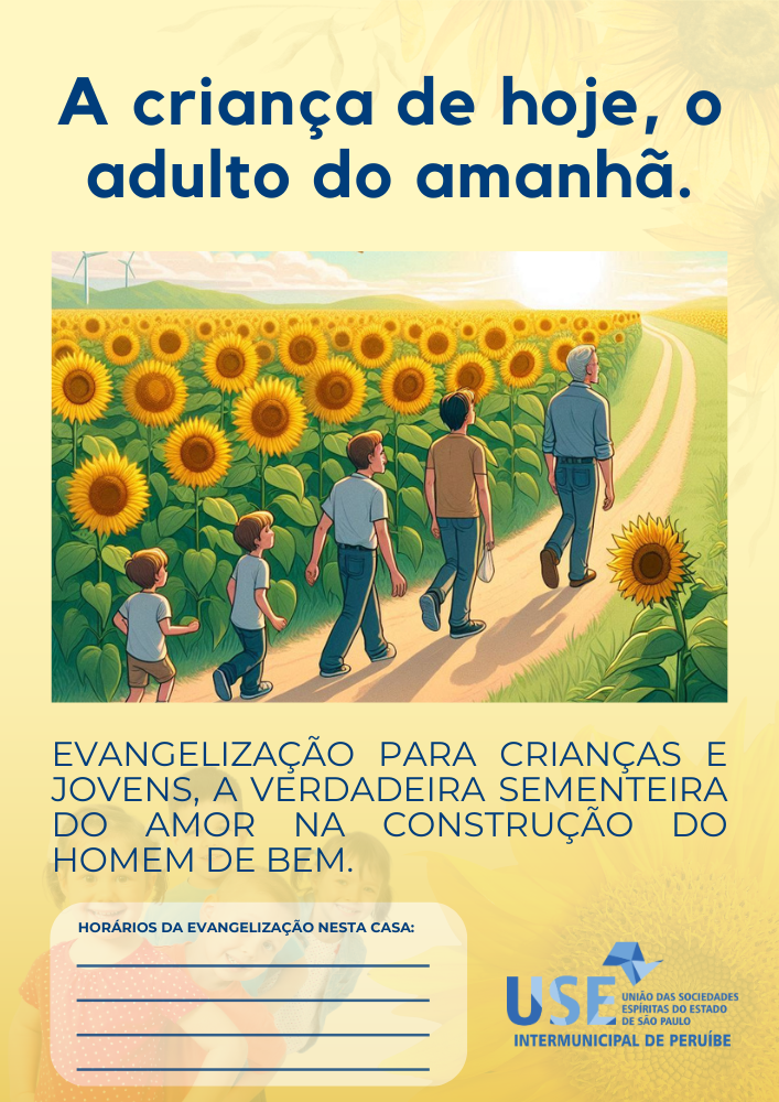 Nova campanha da USE reforça a importância da evangelização infantil.