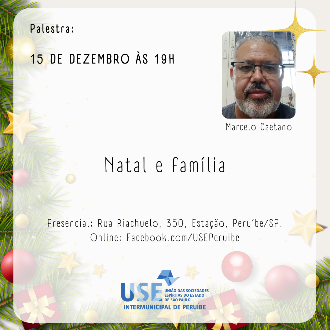 Natal e família com Marcelo Caetano.