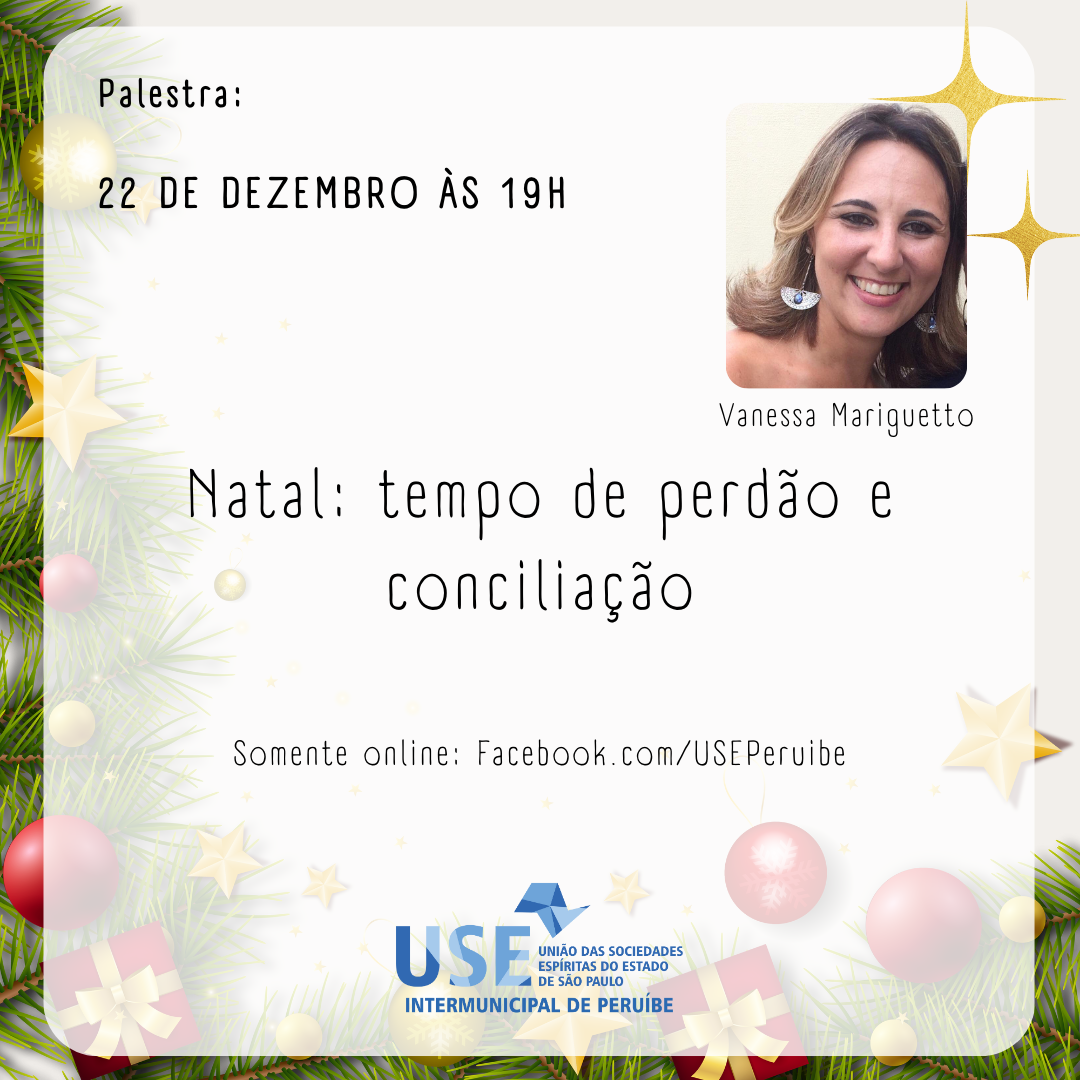 Natal: tempo de perdão e conciliação com Vanessa Mariguetto.